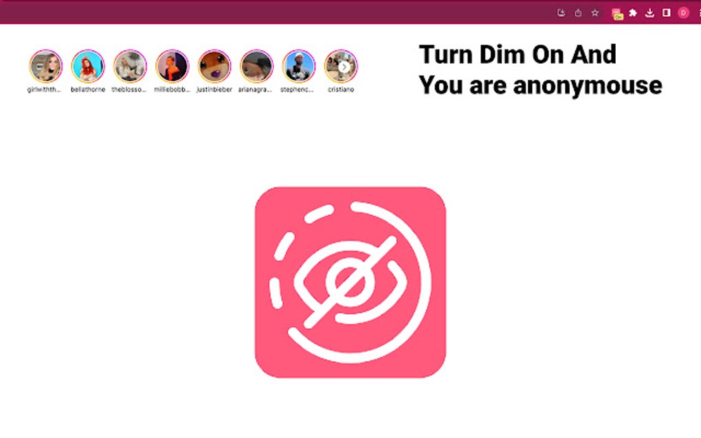 Dim Anonymous Instagram Story Viewer for Google Chrome Extension