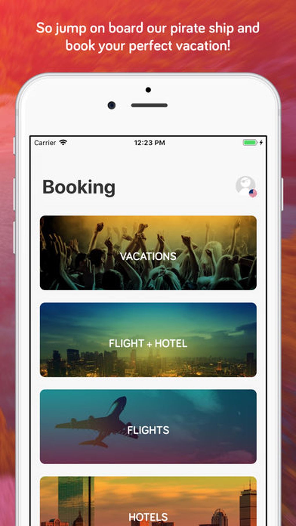 TravelPirates Flights Hotels для iPhone — Скачать