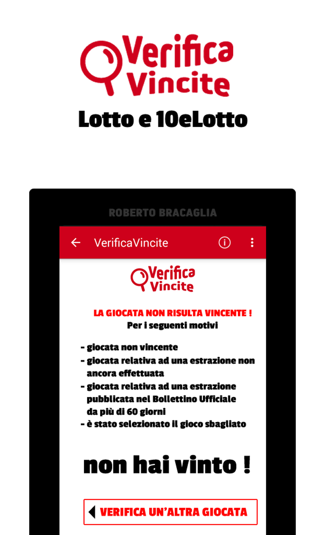 VerificaVincite 10eLotto Lotto For Android - Download