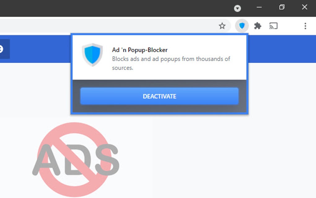 Ad 'n Popup-Blocker for Google Chrome - Extension Download