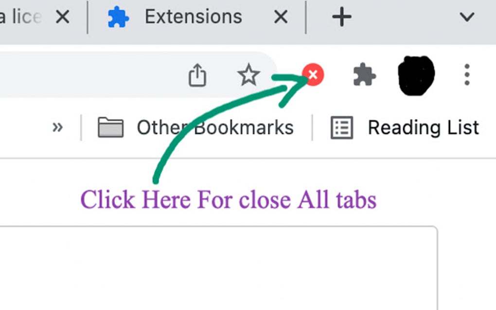 Close all tabs for google chrome extension download