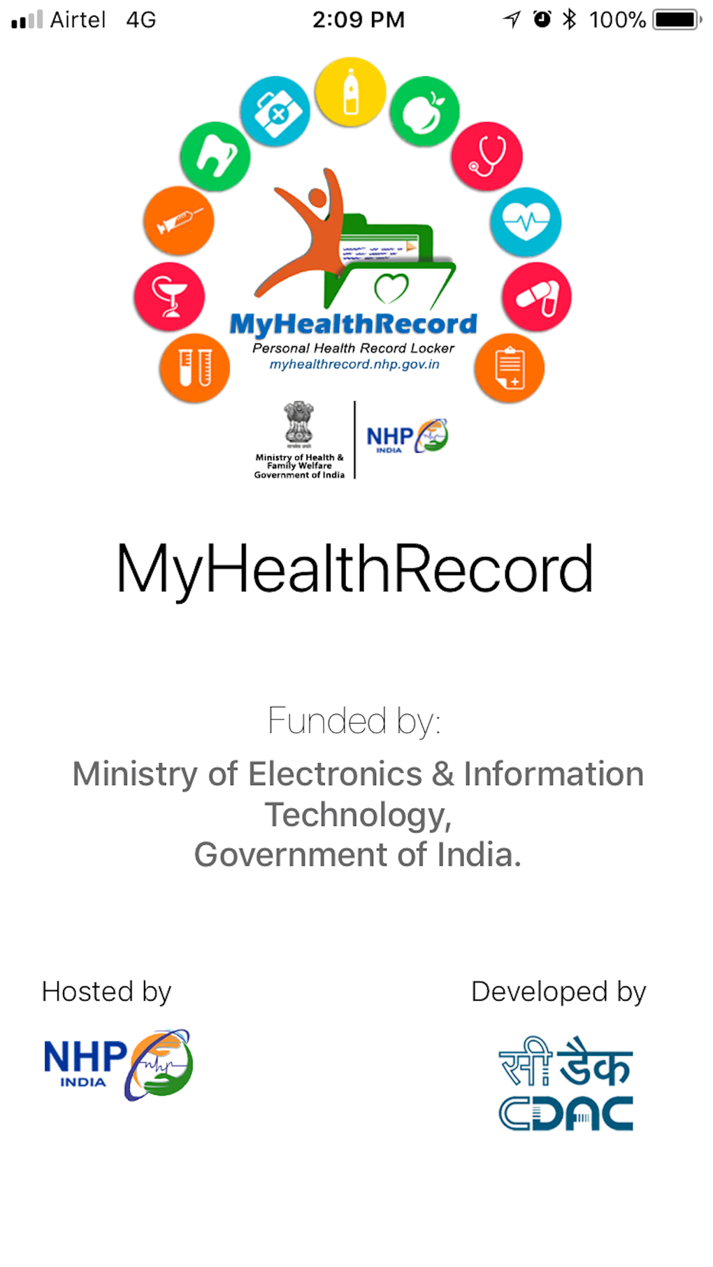 NHP MyHealthRecord for iPhone - Download