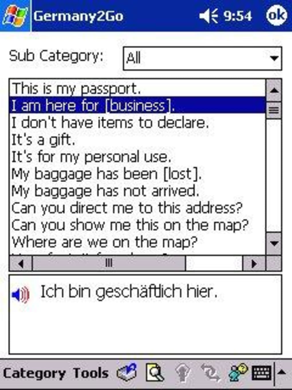 H&amp;H Germany2Go Talking Phrase Book for Pocket PC - Download