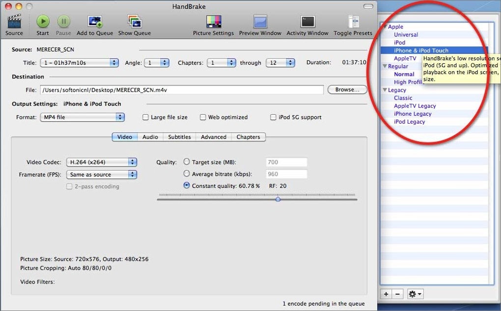 handbrake for mac lion free download