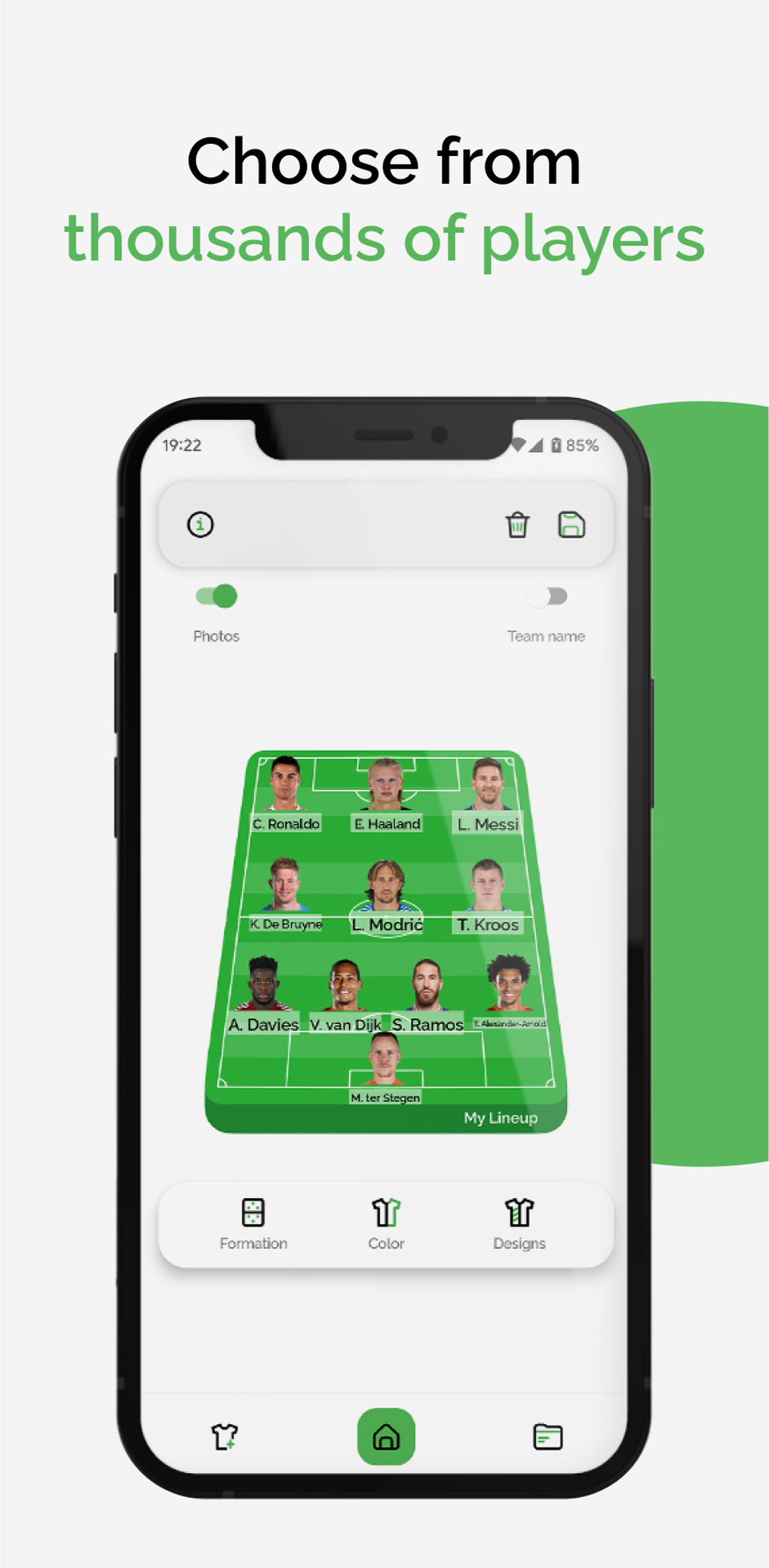 My Lineup: Lineup Builder для Android — Скачать