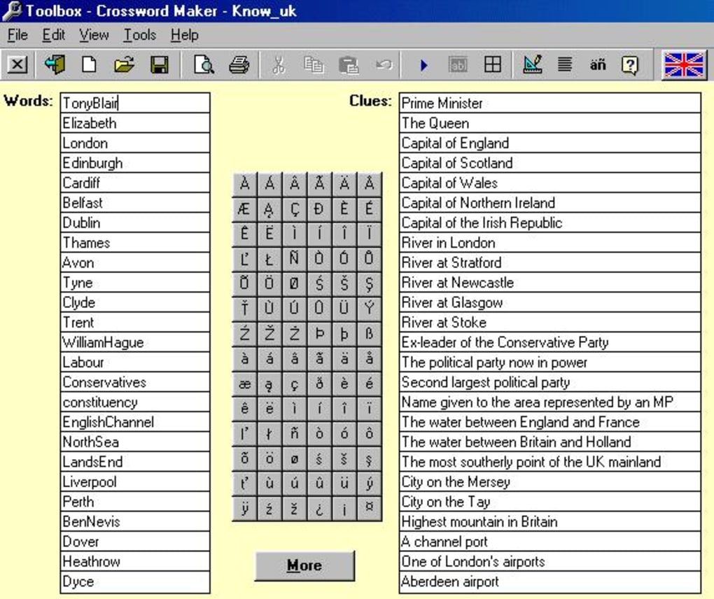 free crossword puzzle maker shapes software