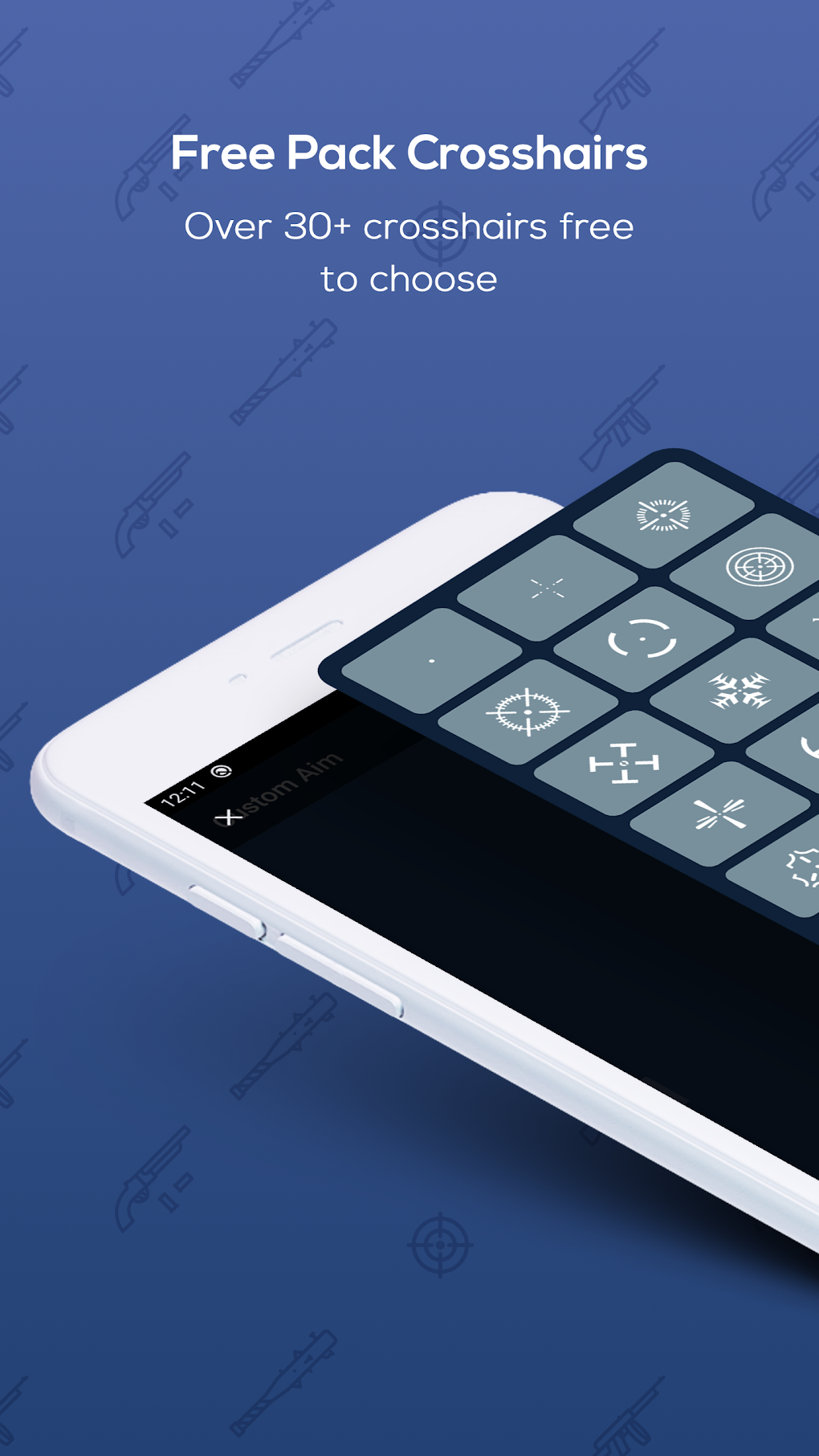 Custom Aim - Crosshair Generator Pro for FPS Games для Android — Скачать