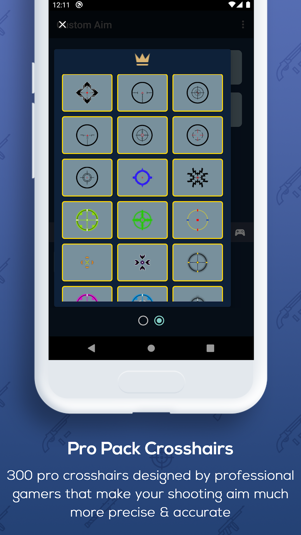 Custom Aim - Crosshair Generator Pro for FPS Games для Android — Скачать