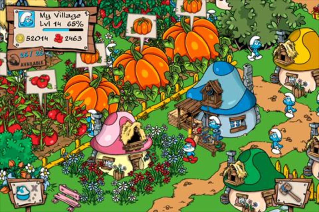 Spielset Farmer neu Papa Schlumpf Die Schlümpfe Micro Village Mini Dorf 