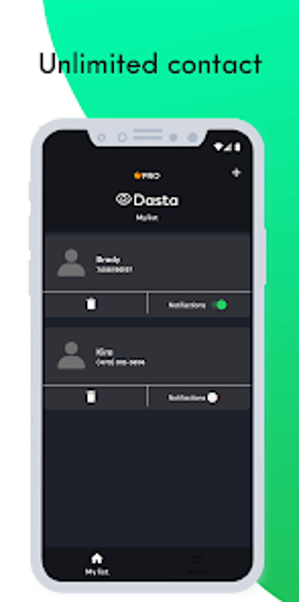 Dasta - last seen online track для Android — Скачать