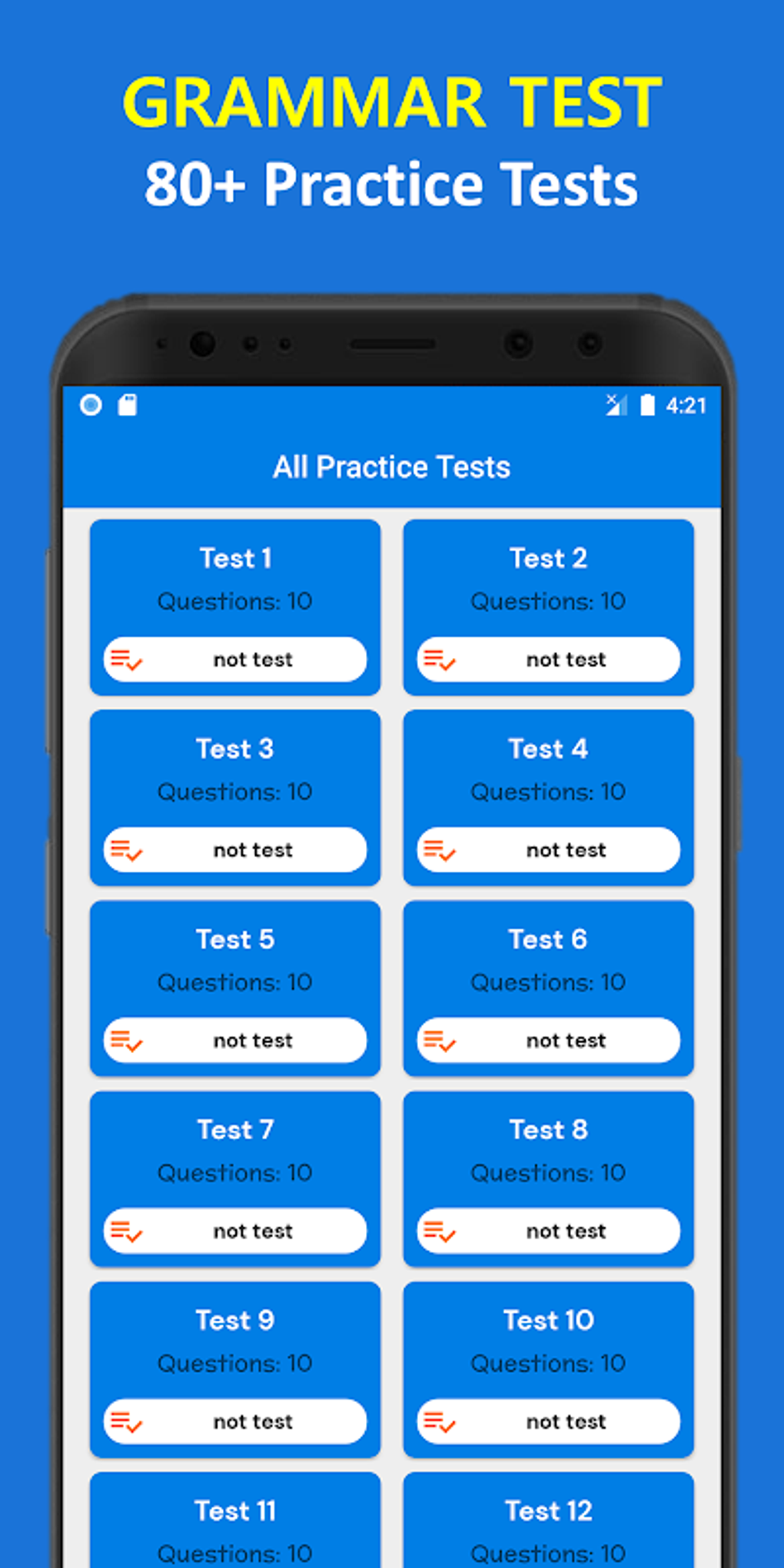 English Grammar Learn Test APK Android 