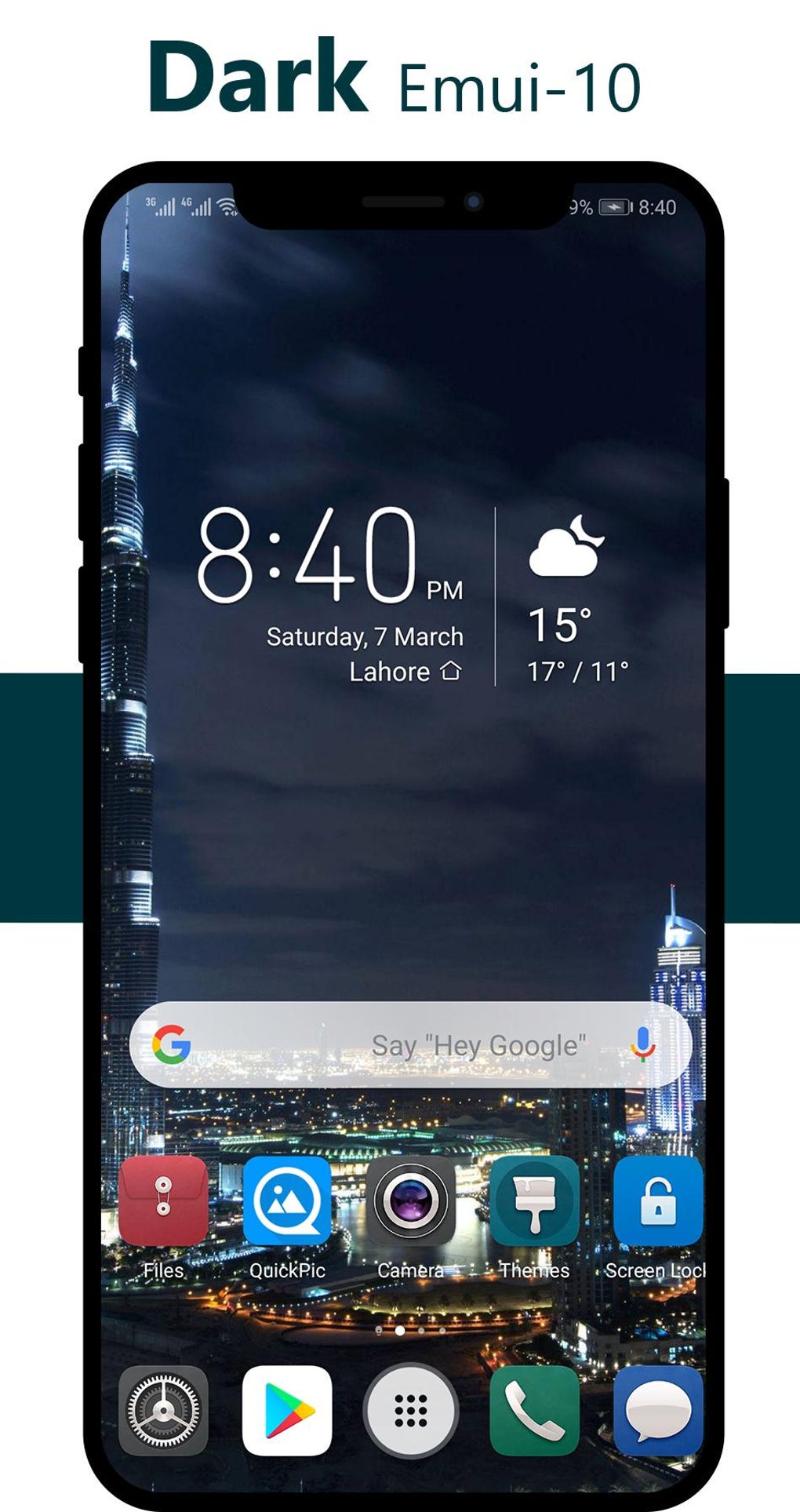 Dark Emui-10 Theme for Huawei for Android - Download