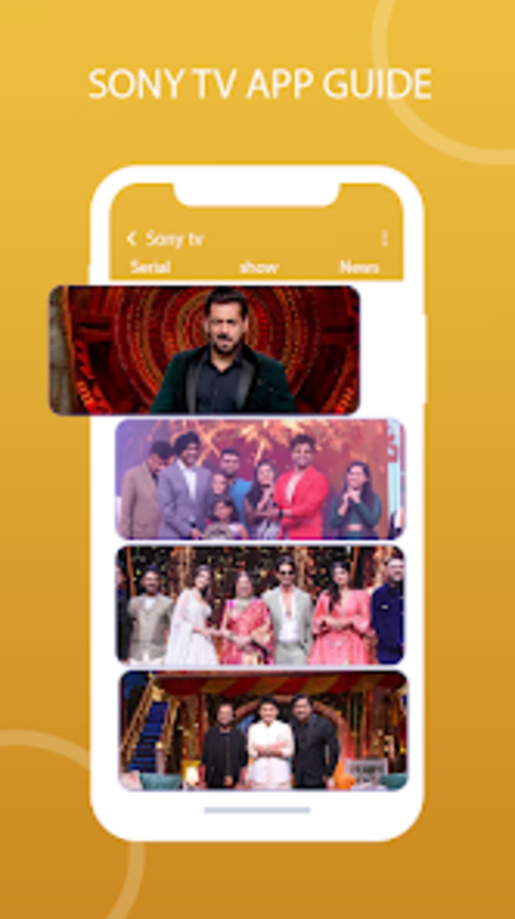 Sony tv All Serials Guide para Android Download