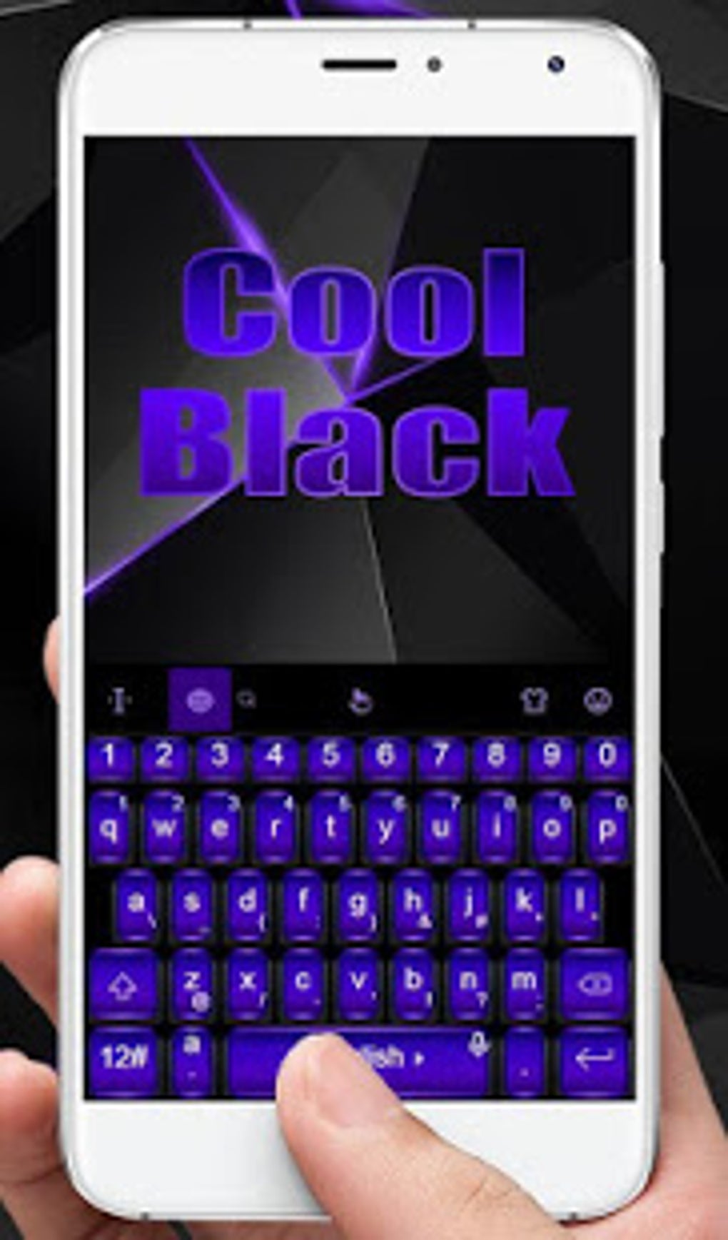 cool black purple keyboard theme for android download