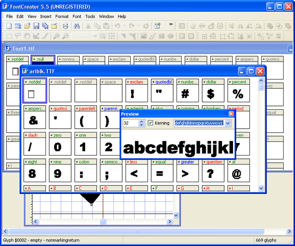 Create font. FONTCREATOR. Font creator program. FONTCREATOR 13.0. Код для FONTCREATOR 13.0.