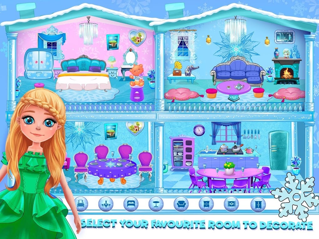 Ice Princess Doll House Decorating Design for Android - Download