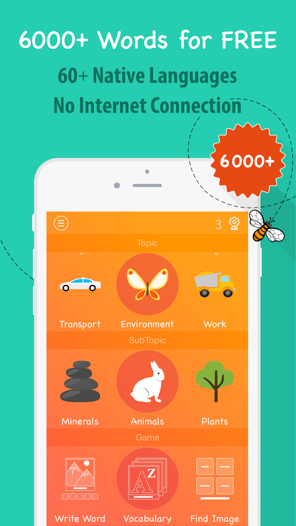 6000 Words - Learn English Language for Free для iPhone — Скачать