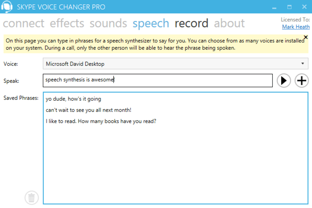 text to speech for skype