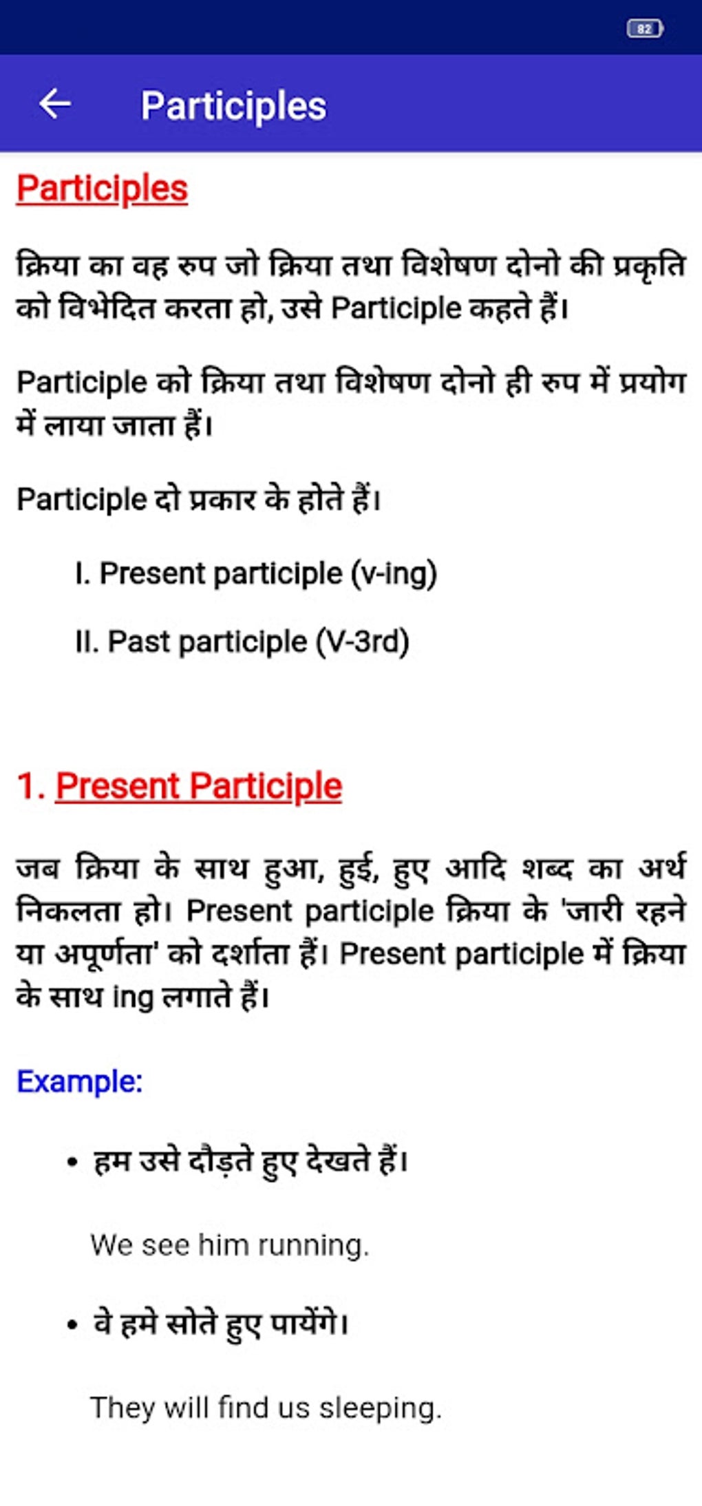 English Grammar In Hindi Android 