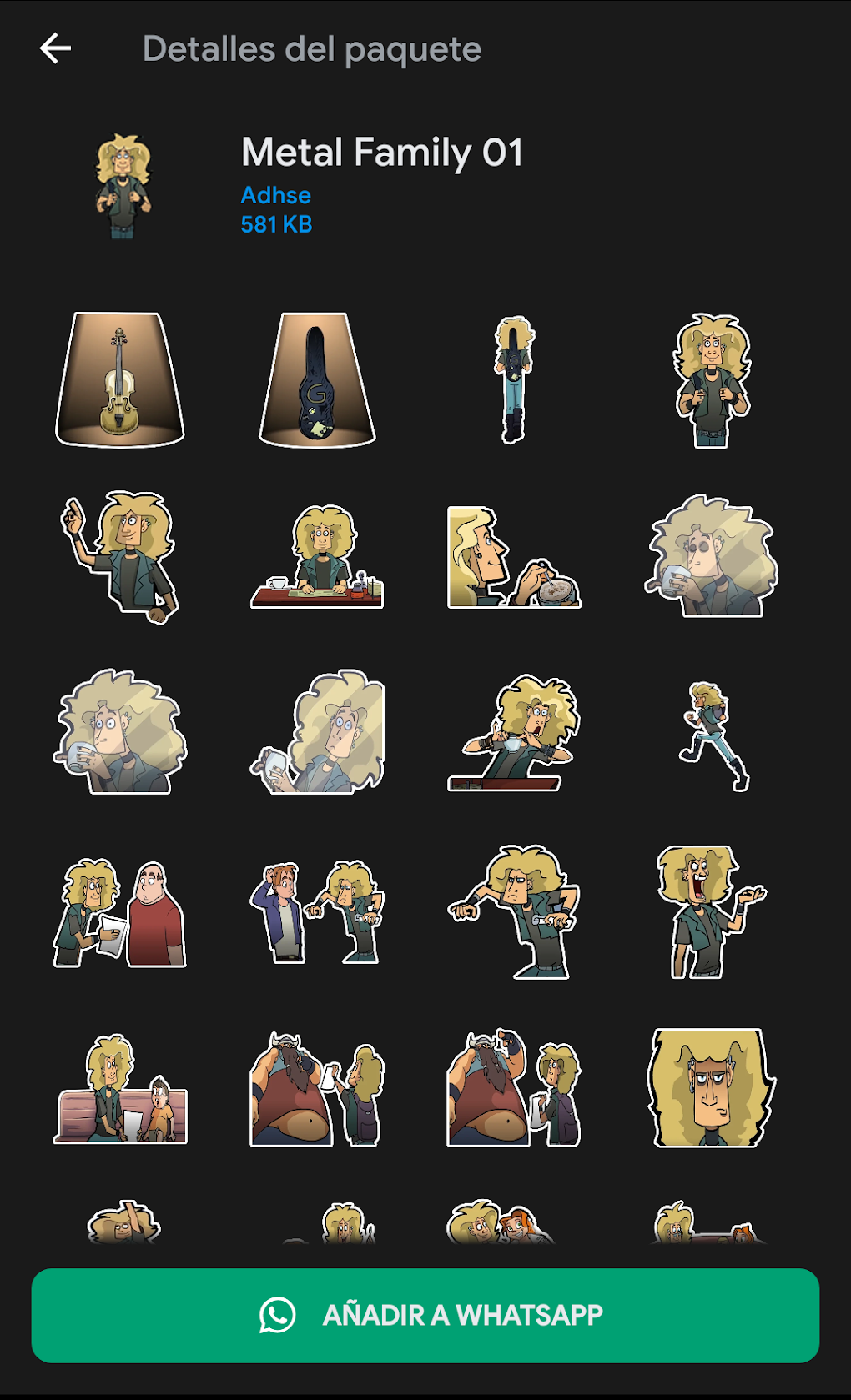 Metal Family Stickers для Android — Скачать