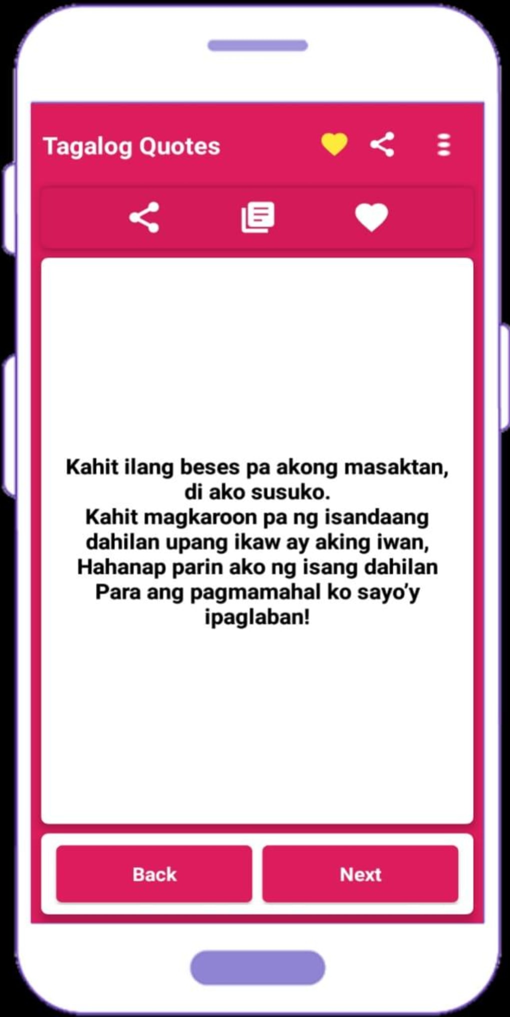 Tagalog Love Quotes In Filipino para Android - Download