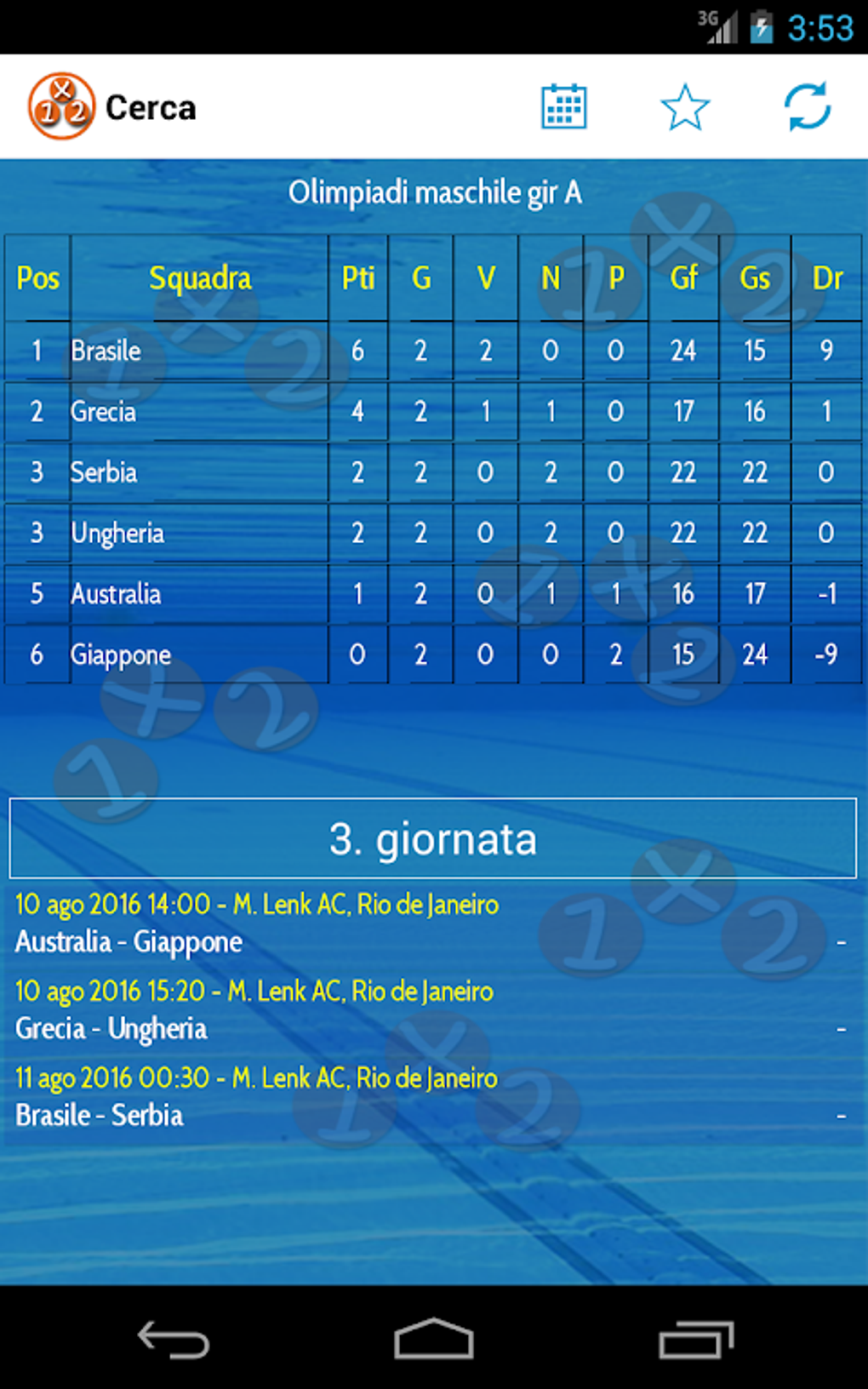 1x2pallanuoto APK For Android - Download