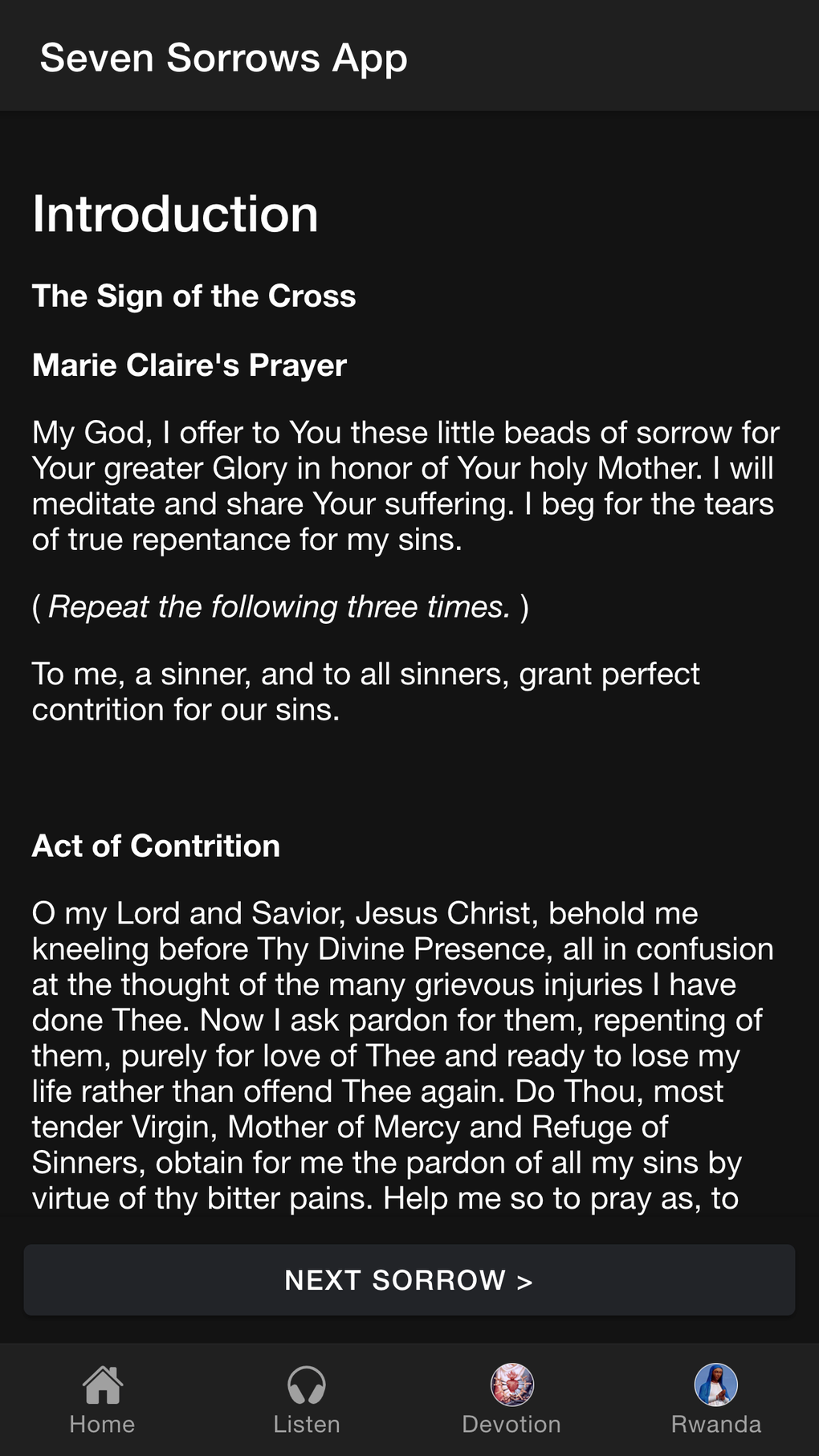 Seven Sorrows Of Mary Para IPhone - Download