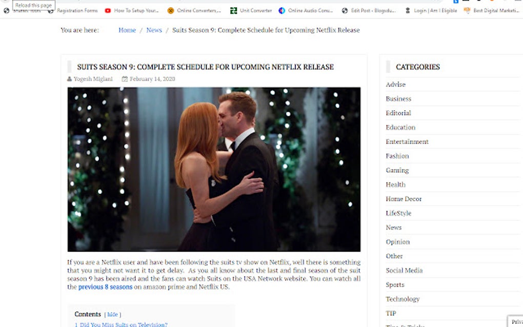 Suits Netflix for Google Chrome Extension Download