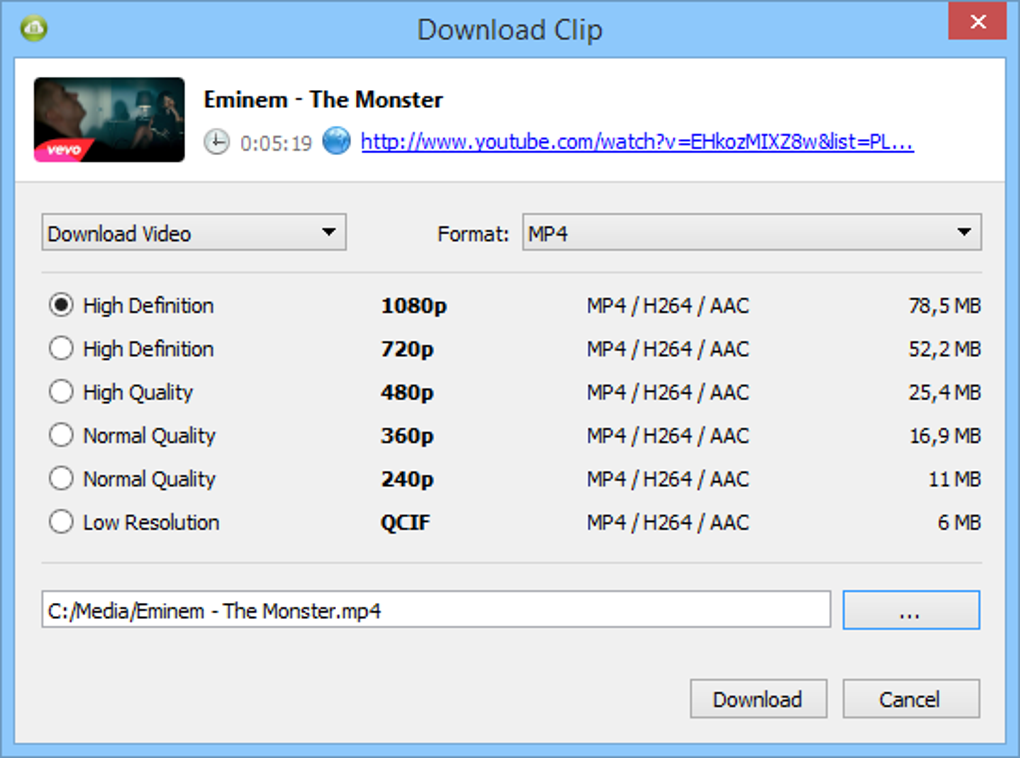 4k video downloader download another video without the link