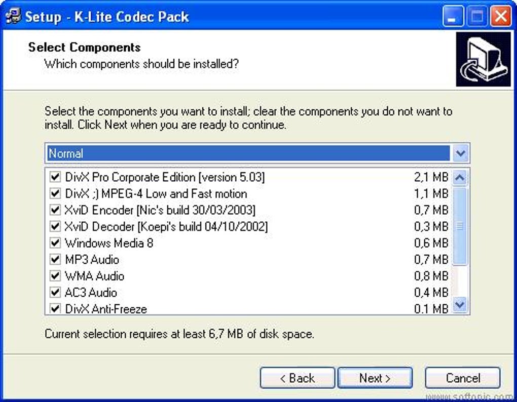 download the new for apple K-Lite Codec Pack Standard