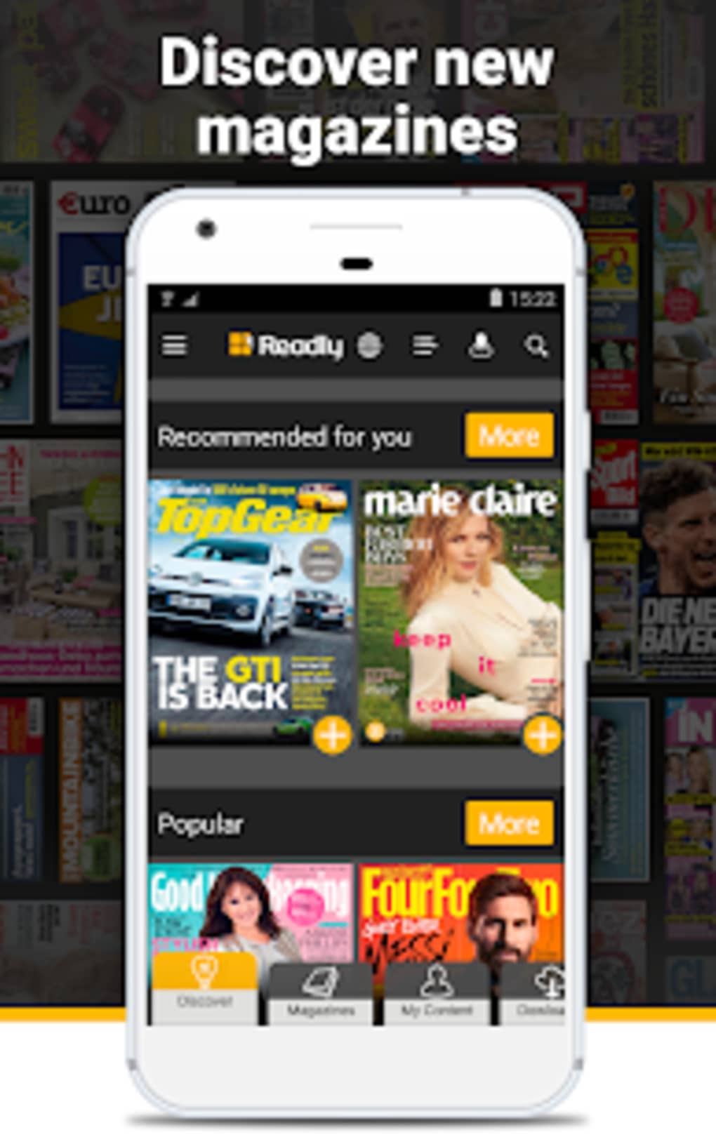 Unlimited - Magazine Reading - Android Download für Readly