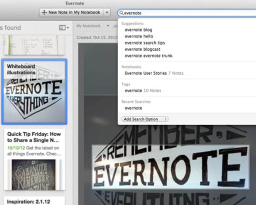 evernote for mac 10.6.3