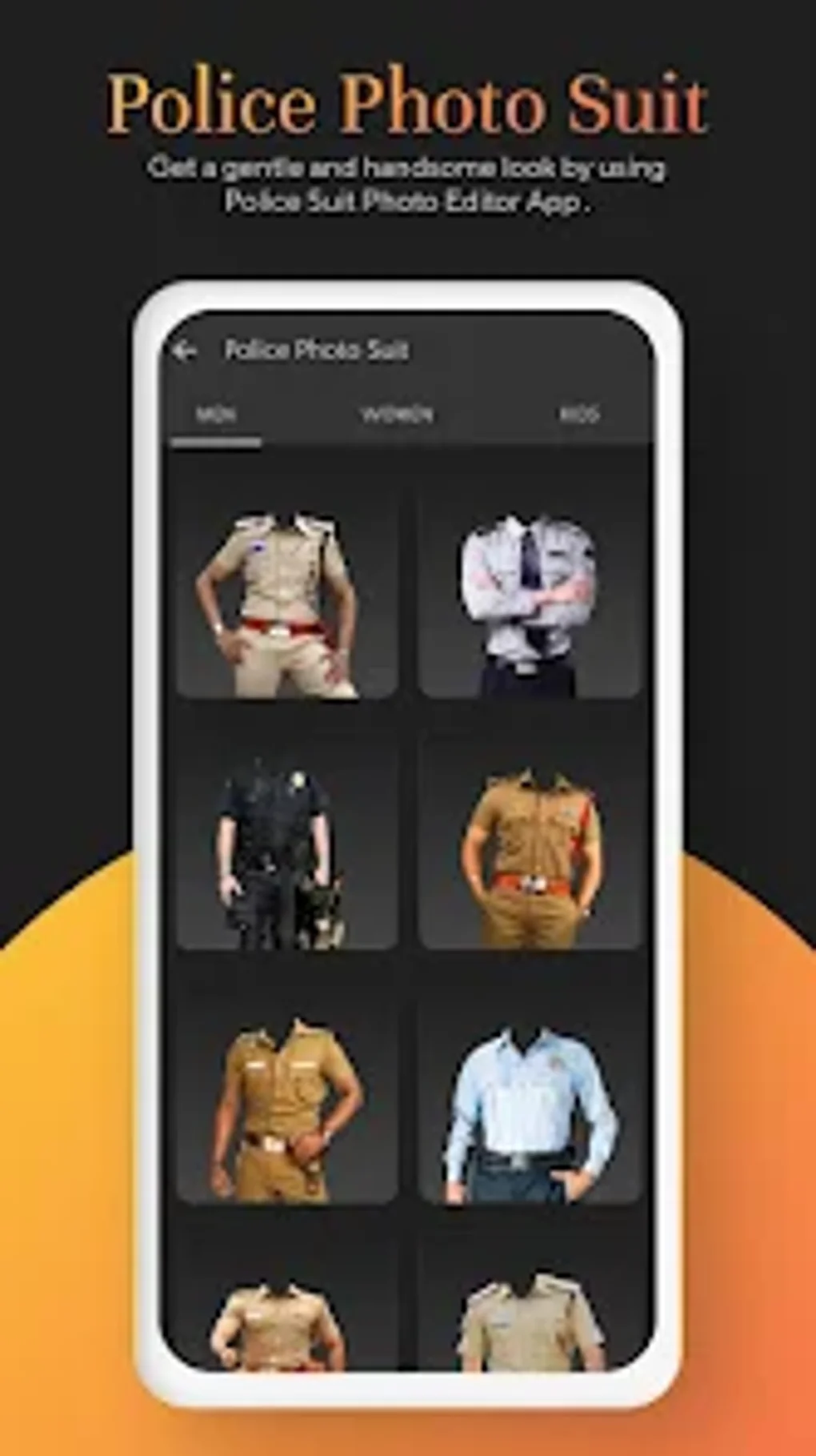 Police Photo Suit Editor для Android — Скачать