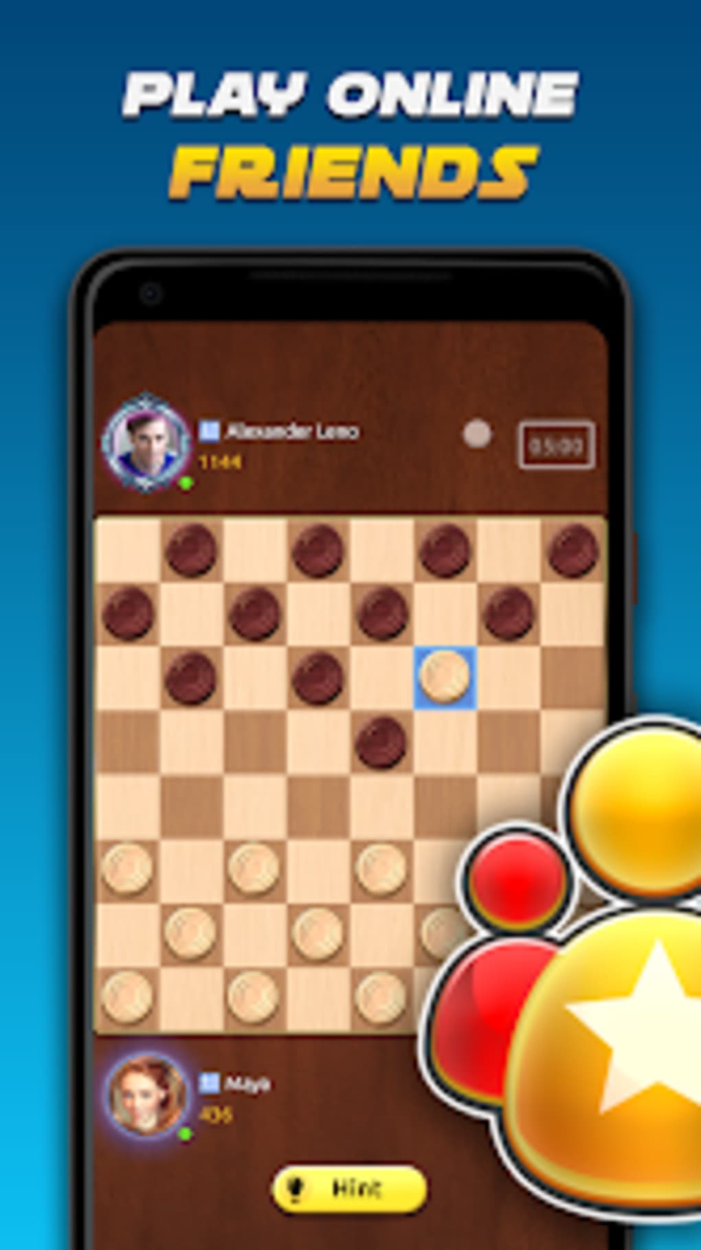 Checkers Game - Jogo Grátis Online