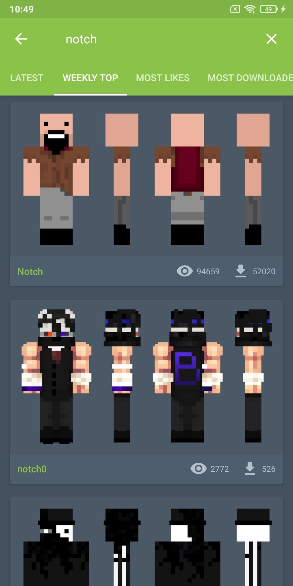 Notch Minecraft Skins