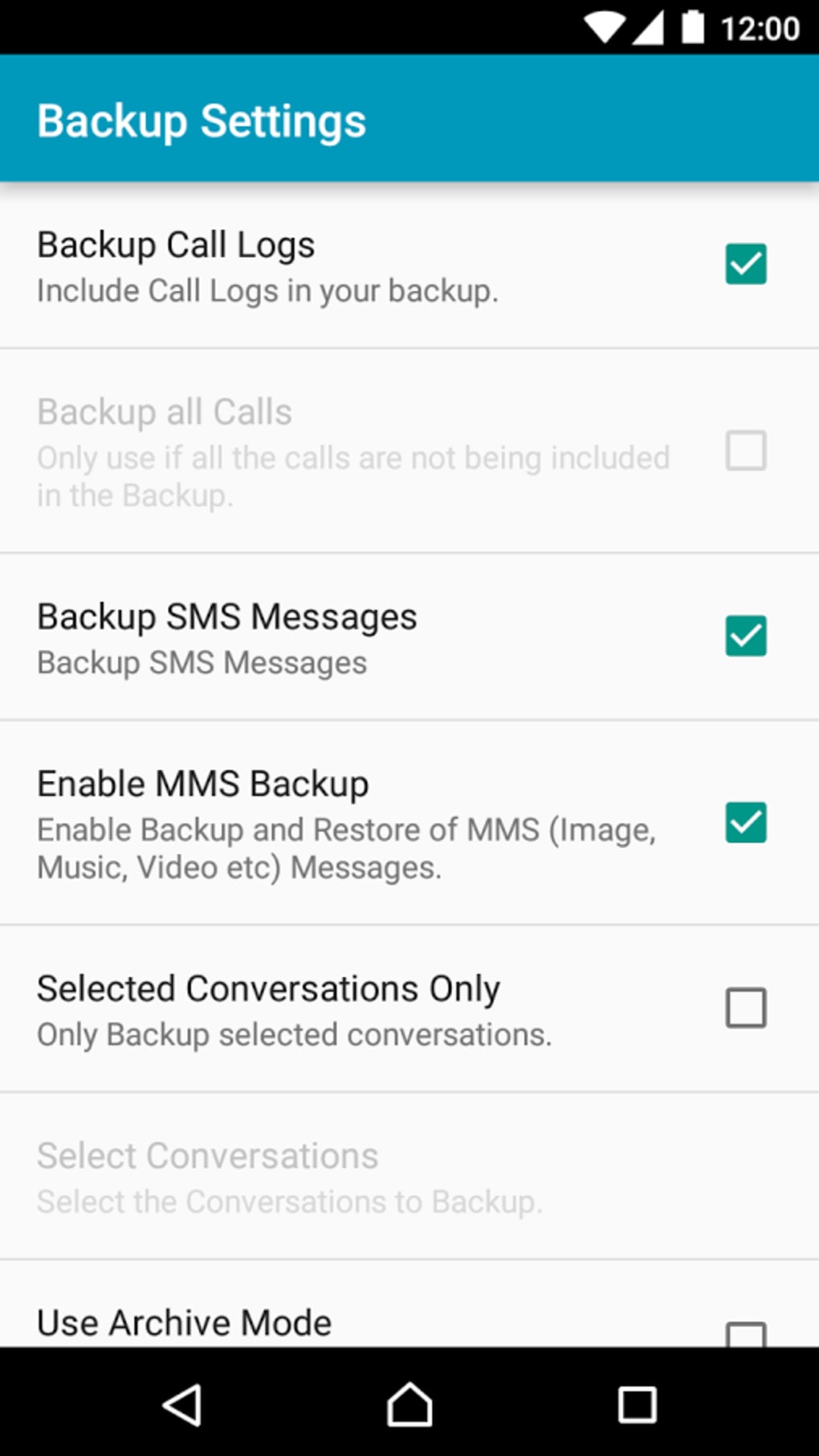 safe sms backup app for android