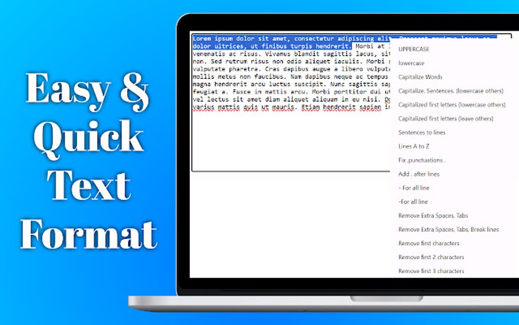 Right Click Text Format for Google Chrome - Extension Download