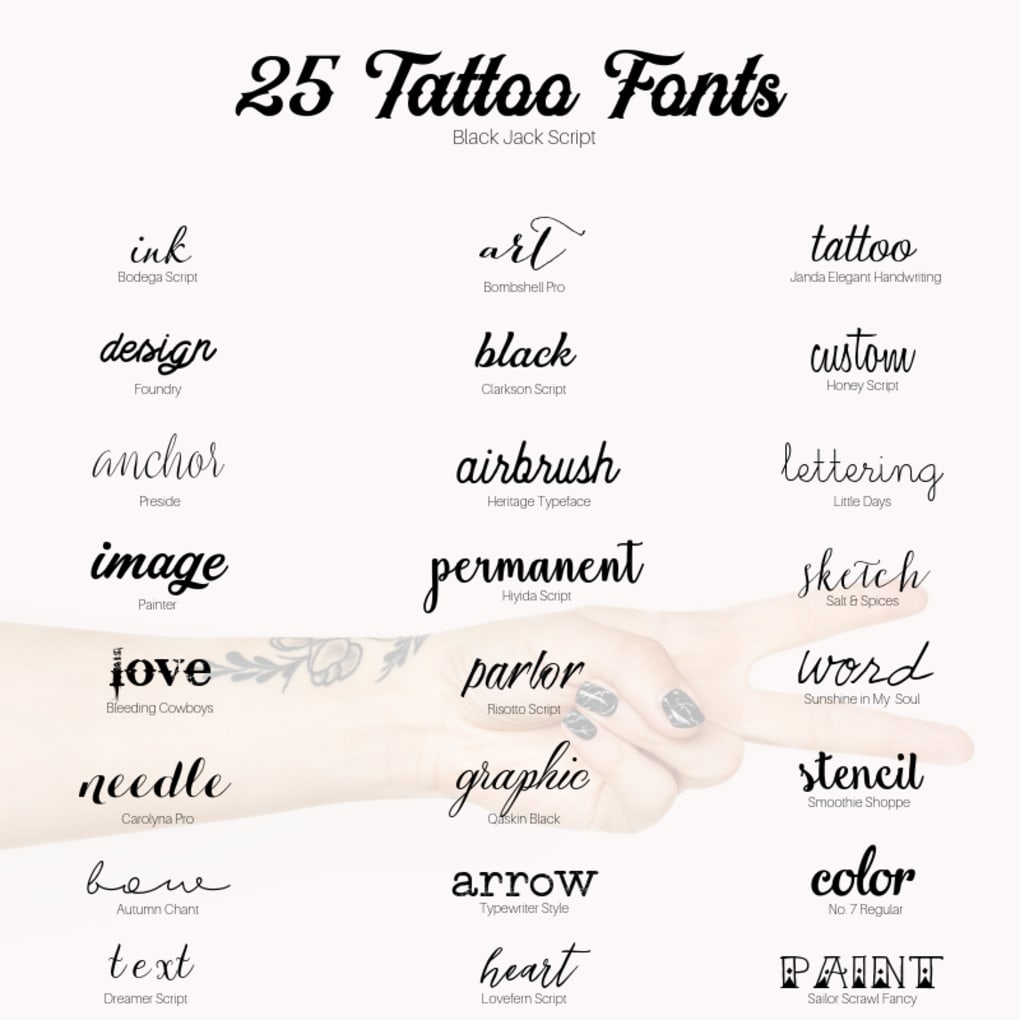 Lovefern Font + SWASHES | Tattoo fonts, Tattoo font, Diy tattoo