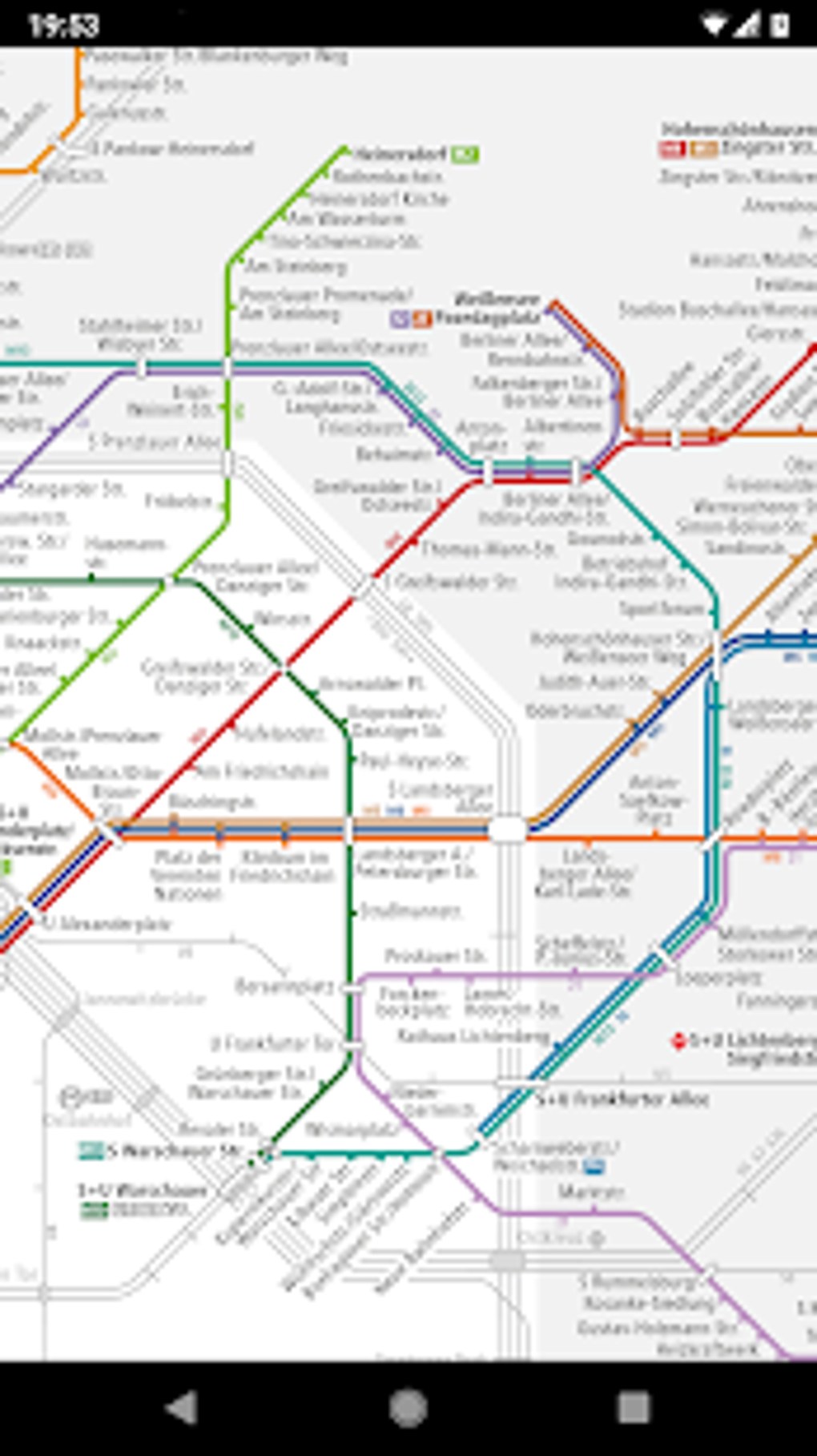 Berlin Liniennetz S Und U Bahn Für Android - Download