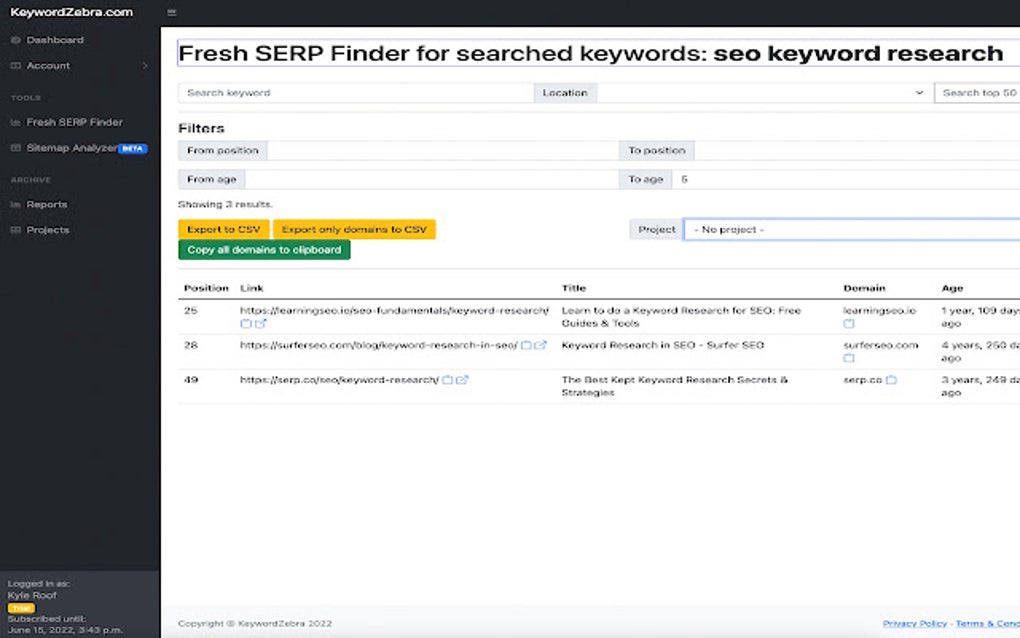 Keyword Zebra para Google Chrome - Extensión Descargar