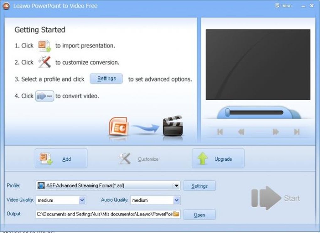 free leawo power point to video converter windows 10