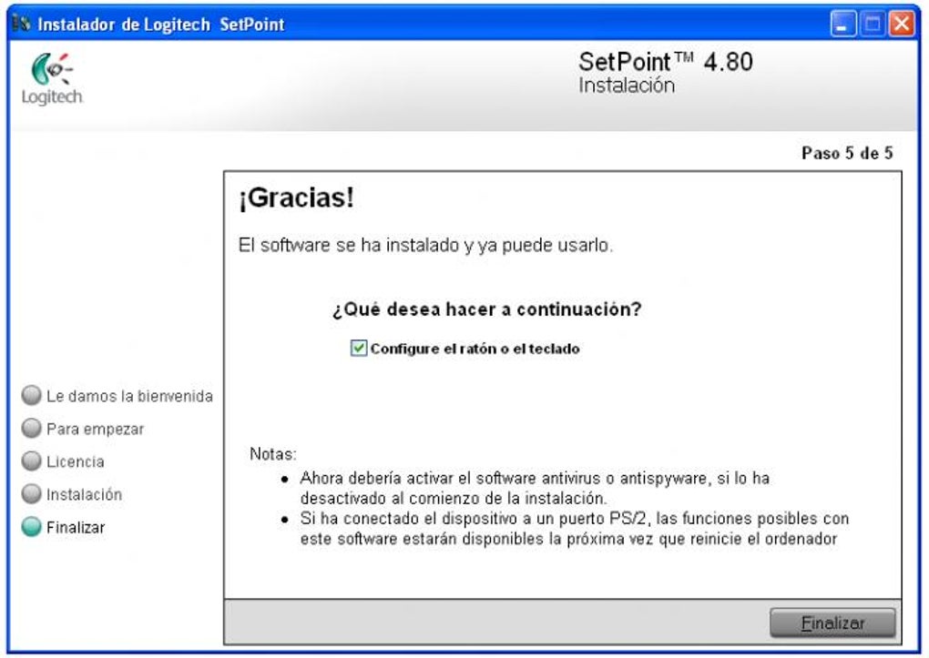 download logitech setpoint 6.70