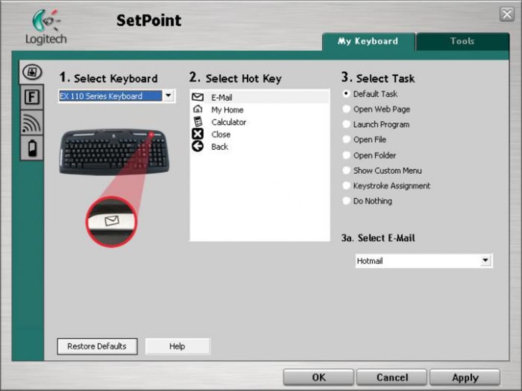 logitech setpoint download