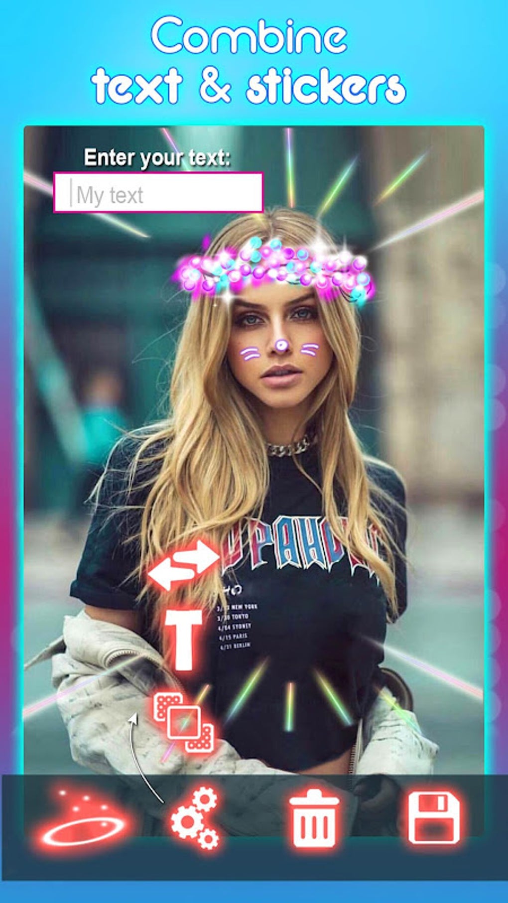 Light Crown Camera Neon Art Voor Android Download