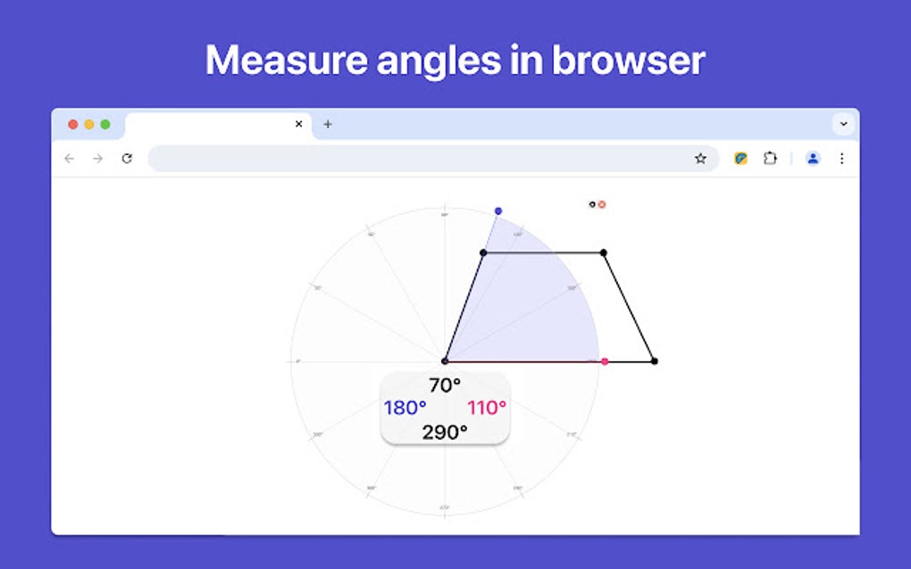 Online protractor pour Google Chrome - Extension Télécharger