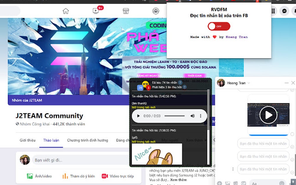 Reveal Deleted FB Messages for Google Chrome Extension Download Reveal Deleted FB Messages for Google Chrome Extension Download