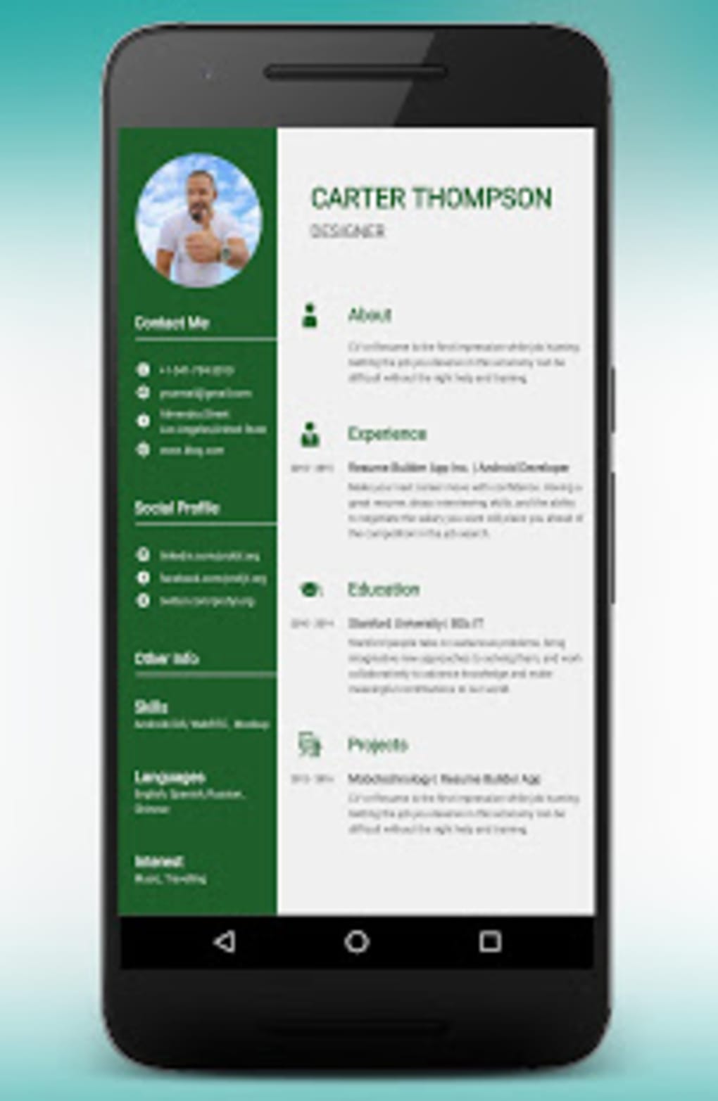 best resume maker app for android