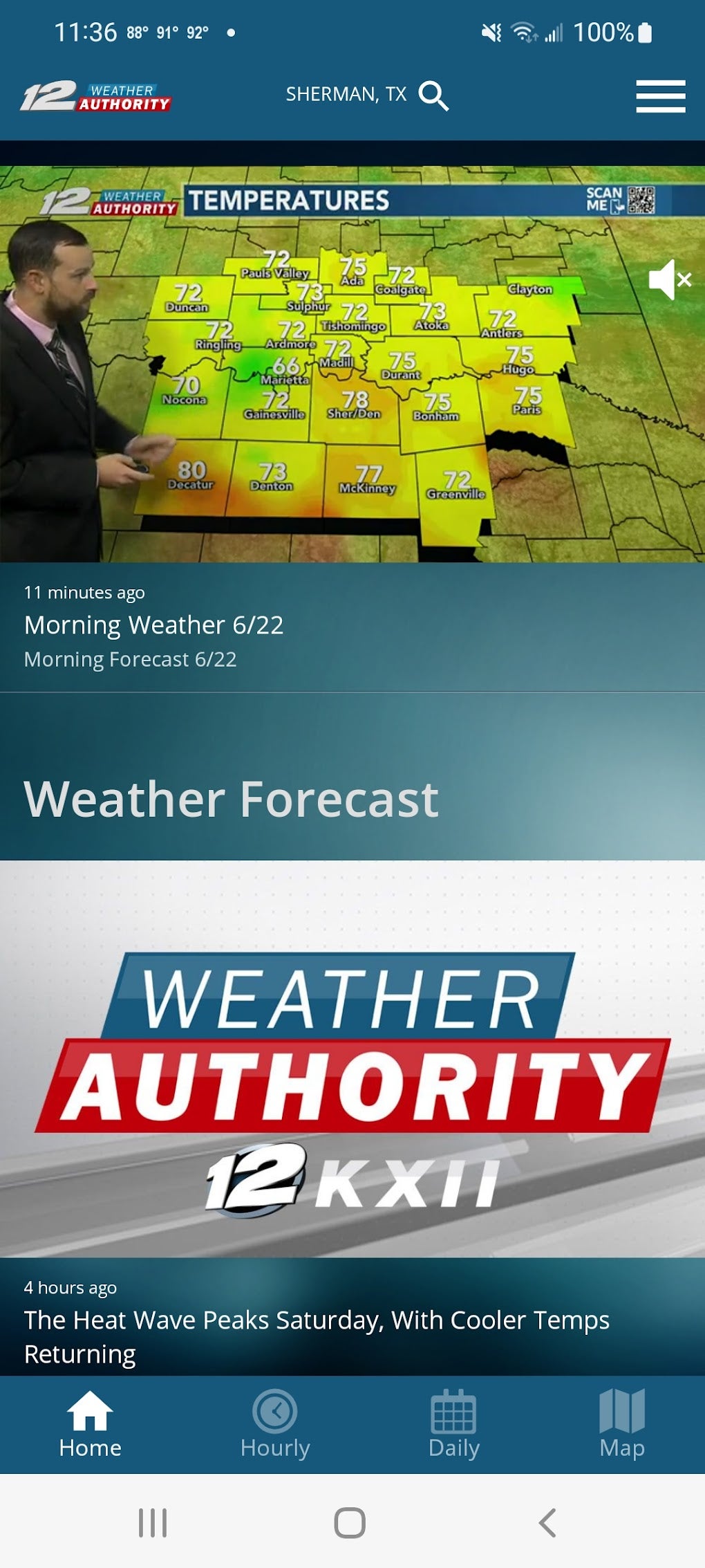 Android için KXII Weather Authority App - İndir