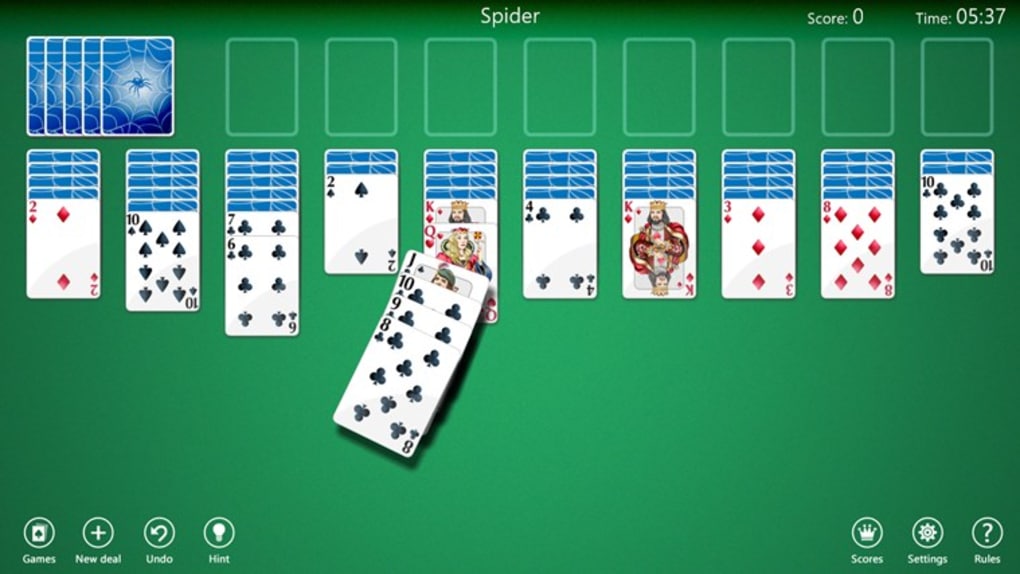 spider solitaire free download for windows 8