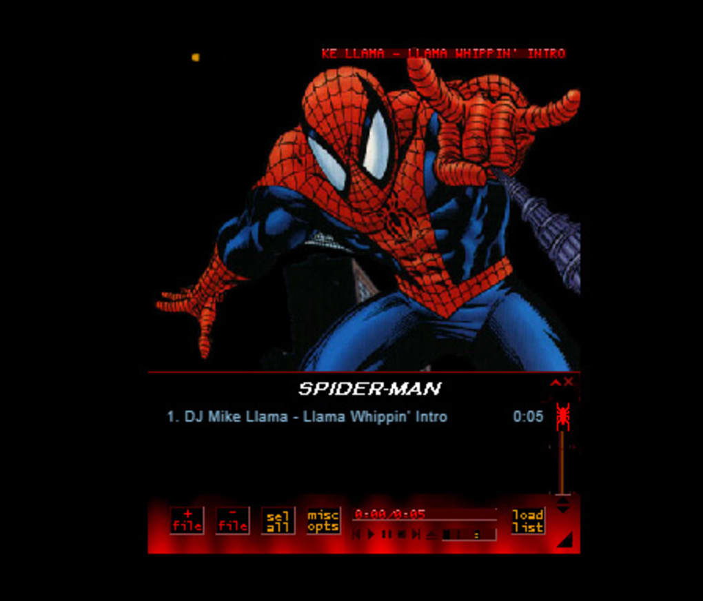 Winamp Skin: Spiderman Cartoon - Download